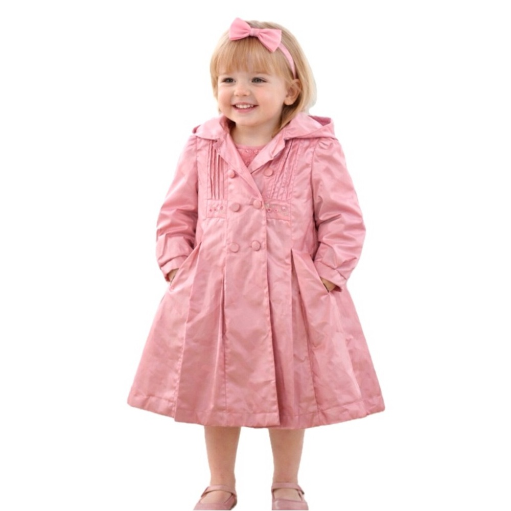 Rothchild, Vintage Girls Elegant Pink Coat, Size 4t